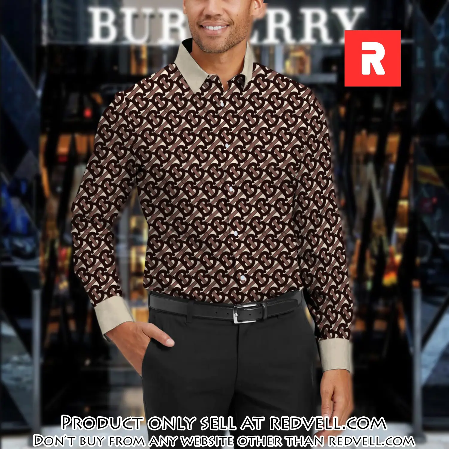 Burberry long sleeves button down shirt for elegant men lsb1004 rv5330170